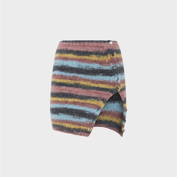 GIMAGUAS Multicolor Stripe Amy Skirt Alpaca‎ /Wool Blend Size S - Picture 1 of 9